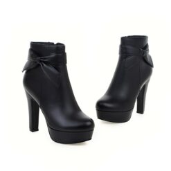 Fashionista Babe Ankle Boots - Black, 14