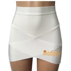 Mini Sexy Slim Tight Pencil Skirt - white, L