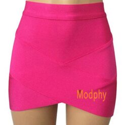 Mini Sexy Slim Tight Pencil Skirt - Rose Red, L