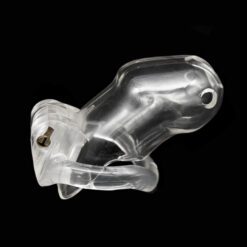 Locked Sissy Colorful Chastity Devices - Clear, Standard Cage