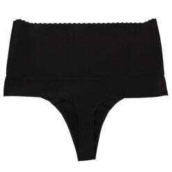 Mermaid Curve High Waist Panties - Black, M