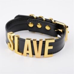 Slave Collar - Black Gold