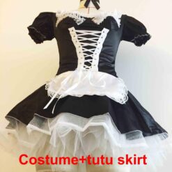 French Sissy Maid Costume - Costume n petticoat, 4XL