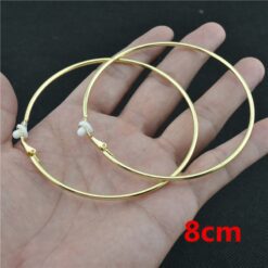 Slutified Long Clip-On Earrings - gold clip 8cm