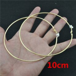 Slutified Long Clip-On Earrings - gold clip 10cm