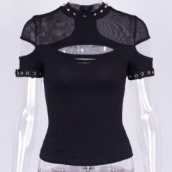 Girl Stalker Dark Top - Black, M