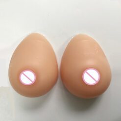 (1200g D-Cup) Drag Queen Fake Boobs - Nude