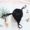 Rabbit tail Black