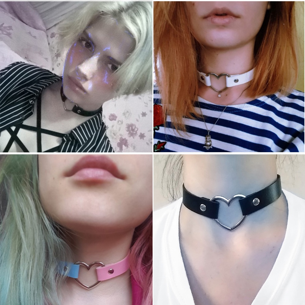 Femboy Heart Leather Collar - Image 6