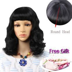 Angelic Black Medium Wig - #1B, 14inches
