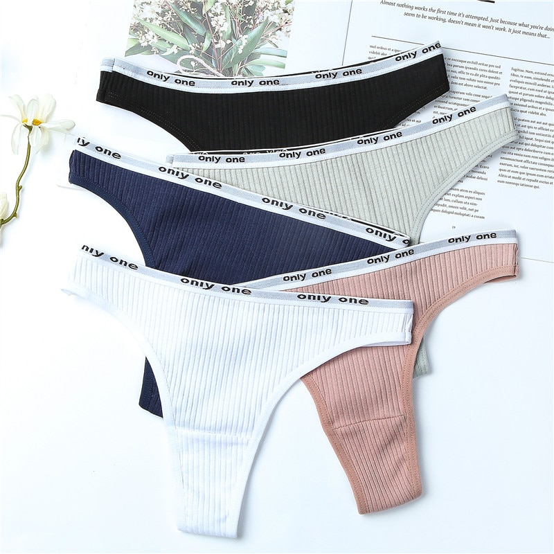 Barely There Cotton Thong Trio