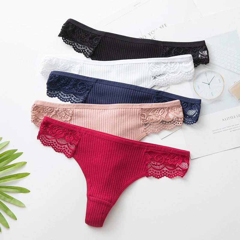 Barely There Cotton Thong Trio - Image 2