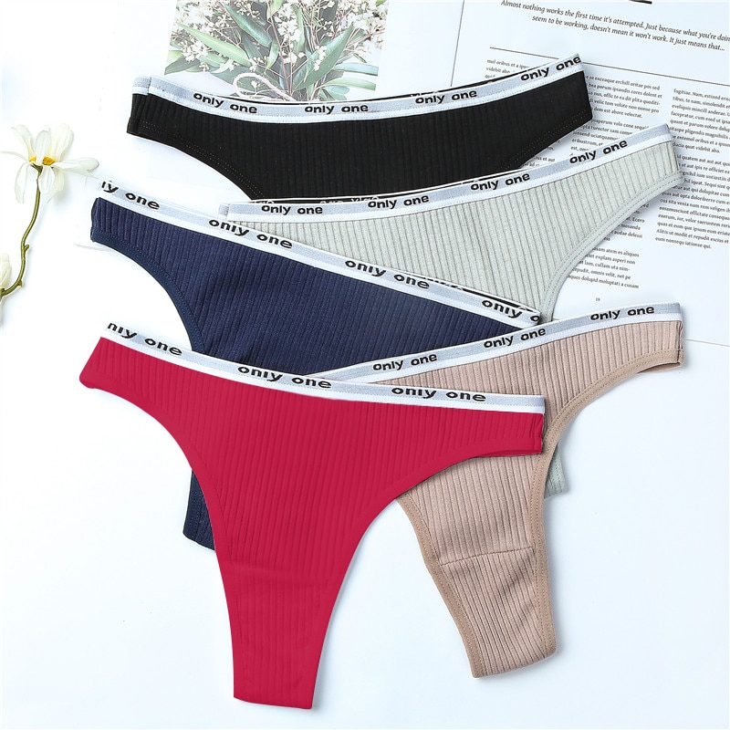 Barely There Cotton Thong Trio - Image 4