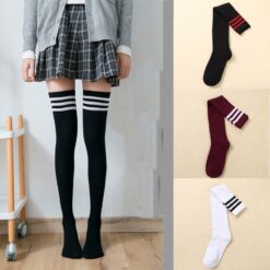 Candy Stripe Cozy Thigh Socks