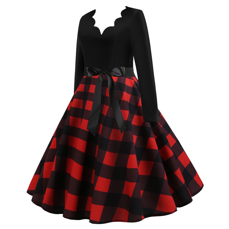 Fireside Flirt Plaid Dress - Image 2