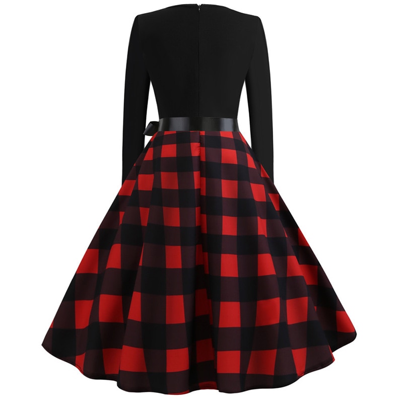 Fireside Flirt Plaid Dress - Image 3