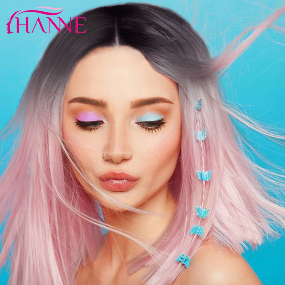Cotton Candy Ombre Bob Wig - Image 3
