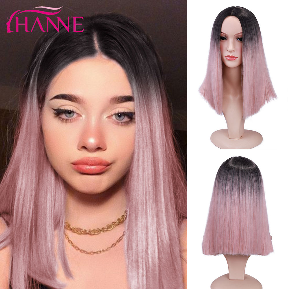 Cotton Candy Ombre Bob Wig - Image 4