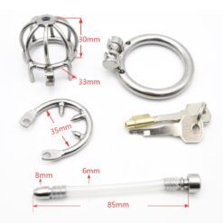Extra Small Chastity Device - with 2 accessories, about 40mm
