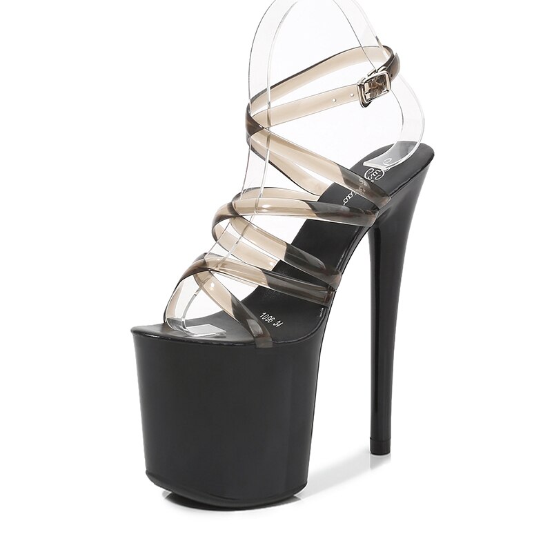 Sissy Clear Strap Stripper Heels - Image 2