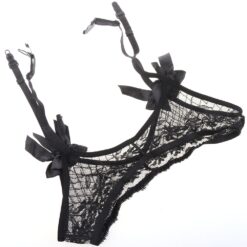 Sissy Lace Set (Stockings + Garter Belt) - L