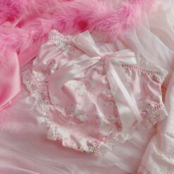 Delicately Cute Lolita Panties - Pink, L