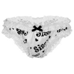 Sissy Dream Satin Manties - Black, XL