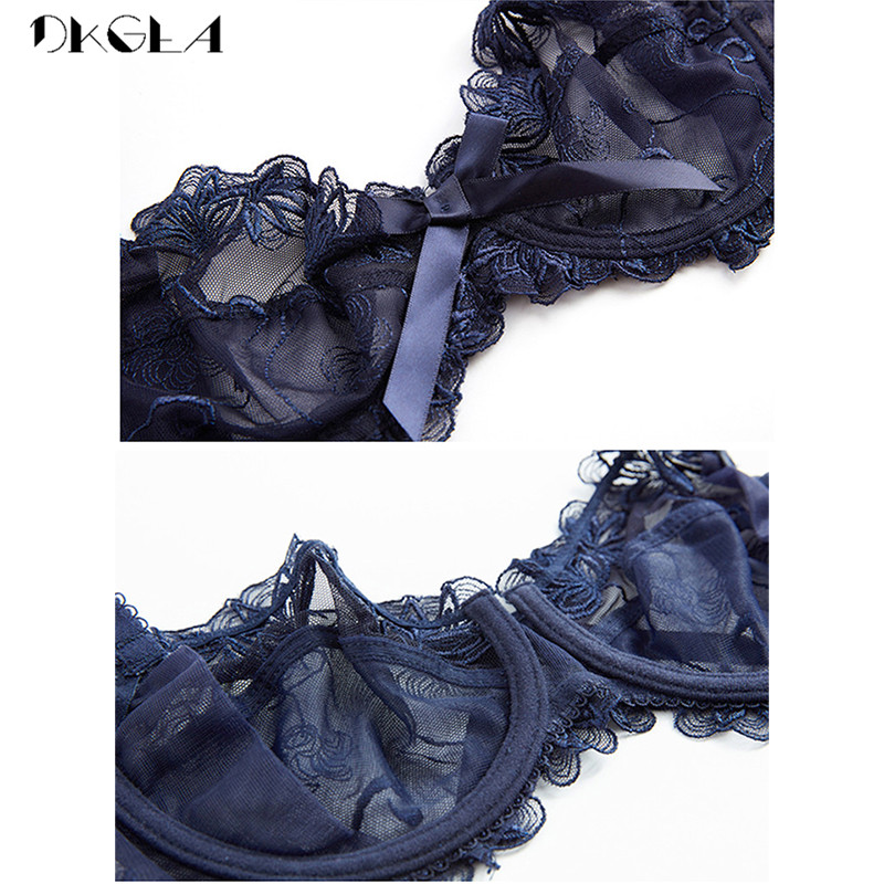 Sissy Embroidered Lace Bra Set - Image 6