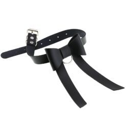 Leather Bow Gothic Choker - Image 3