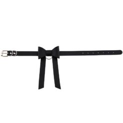 Leather Bow Gothic Choker - Image 4
