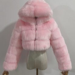 Sugar Girl Fur Jacket - Light pink, M