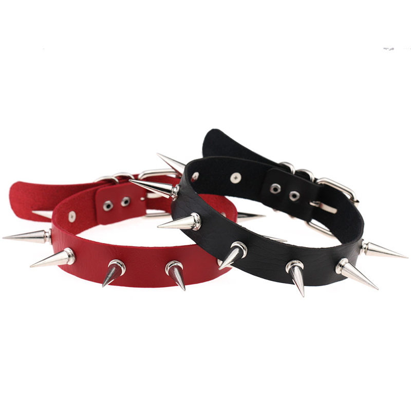 Emo Spike Studded Choker - Image 4