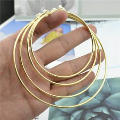 Rose Gold Clip Hoops
