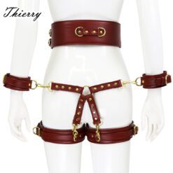 Sissy Waist Belt Bondage Set