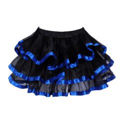 Sissified Bow Lace Corset - Blue skirt, XL