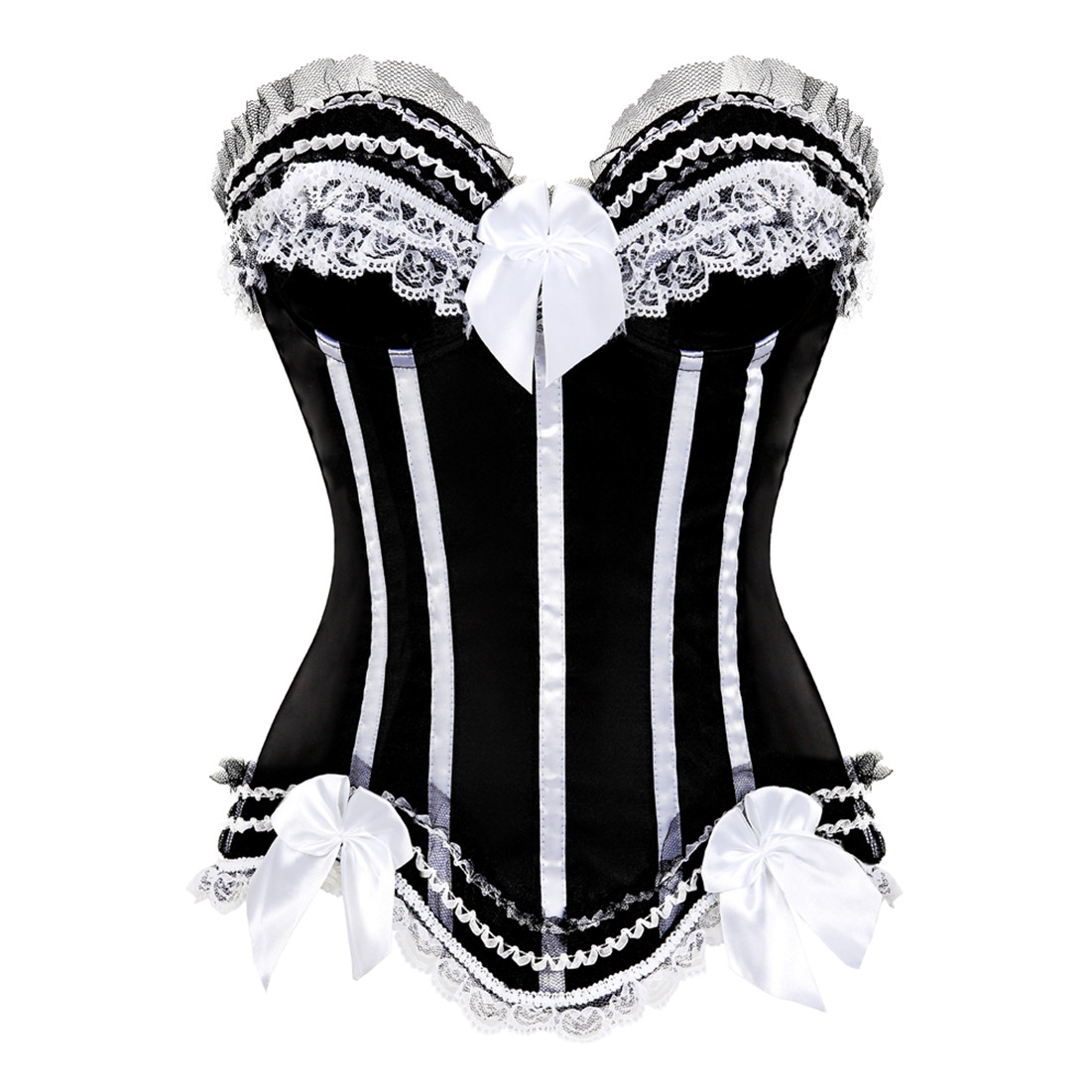 black white