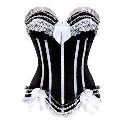 Sissy Pink Lace Up Corset - Image 6
