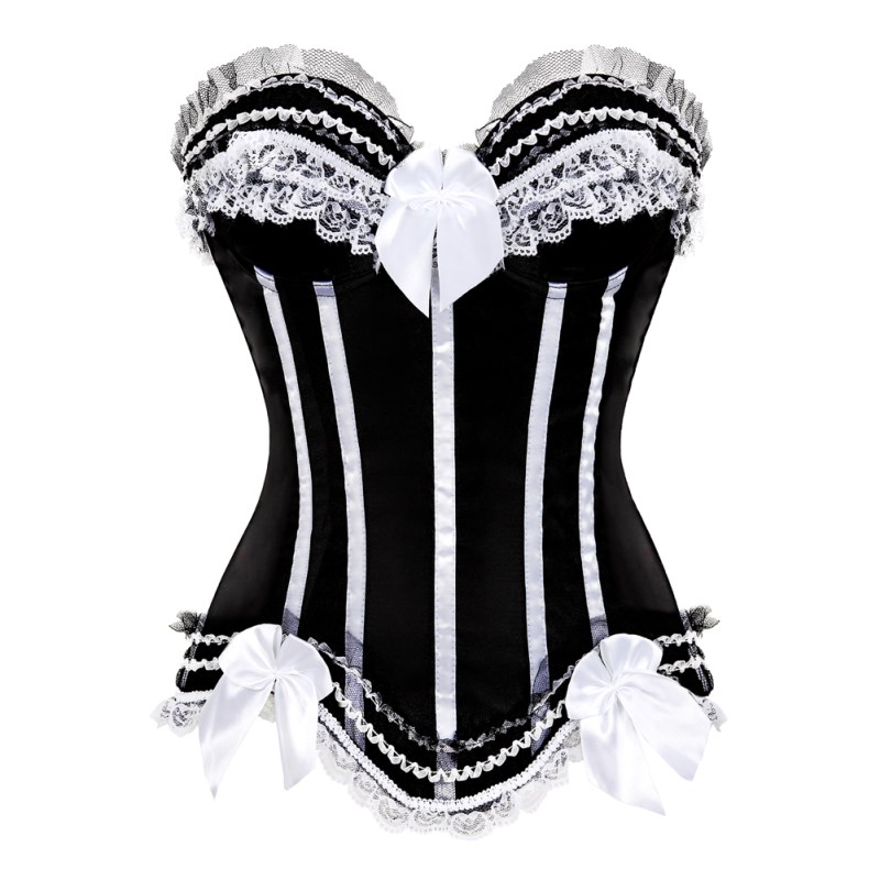 Sissy Pink Lace Up Corset - Image 6