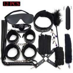 Sissy Essentials Play Kit - 12 Black sex toys