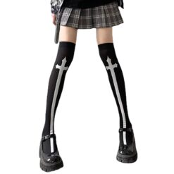 Bone Bow Streetwear Socks - Image 3