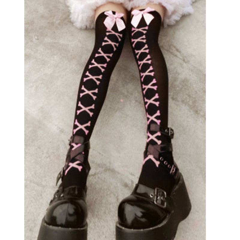 Bone Bow Streetwear Socks