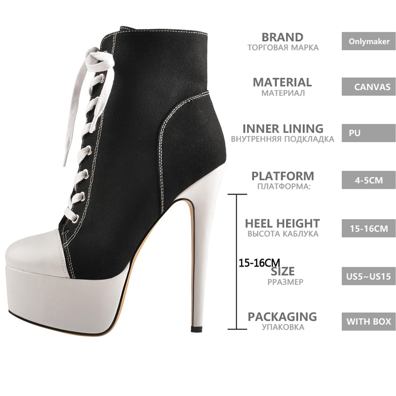 Sissy Sky High Canvas Boots - Image 6