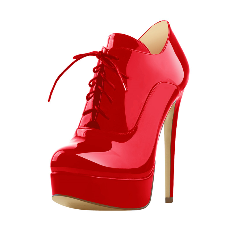 Femboy Lace Up Platform Boots - Image 5