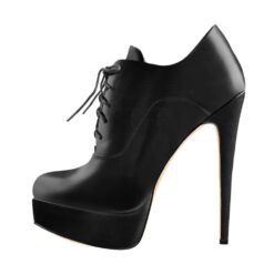 Femboy Lace Up Platform Boots - PC8103J, 14