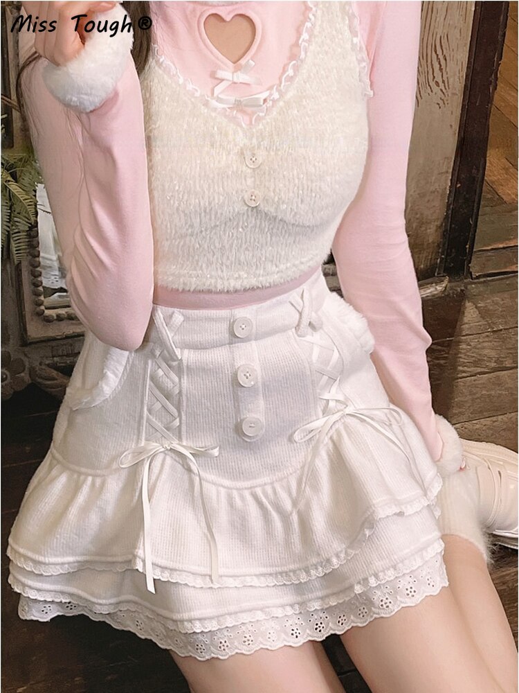 Sissy Winter Lolita Skirt Set - Image 3