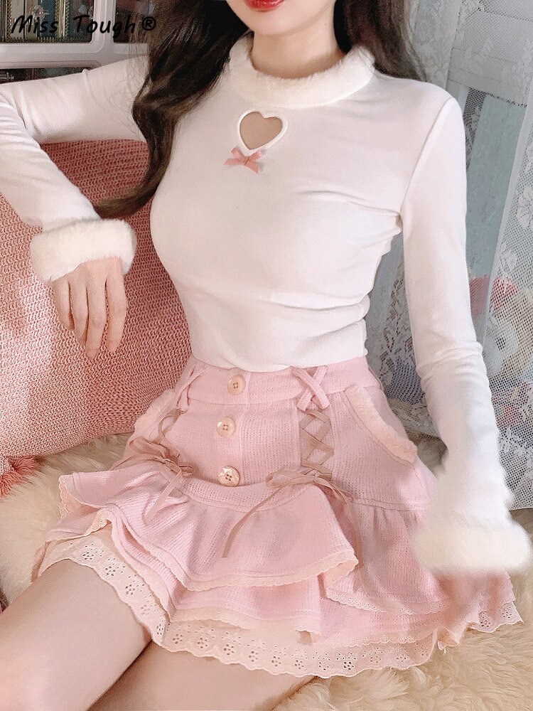 Sissy Winter Lolita Skirt Set - Image 2