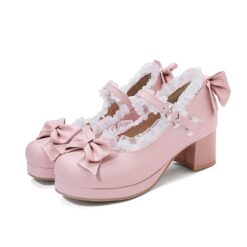 Sissy Bridal Ruffle Shoes - Pink, 13
