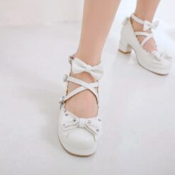 Sissy Cross Strap Lolita Shoes - Image 4