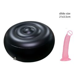 Inflatable Ride Me Cushion - Pink Dildo