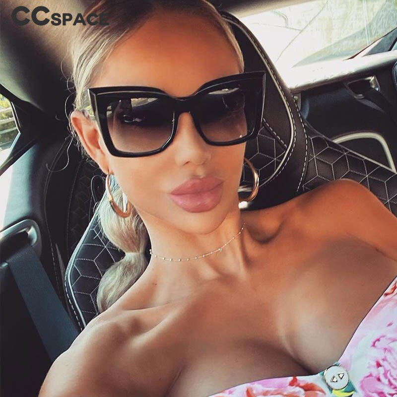 Cat Eye Oversized Sunglasses - Image 2